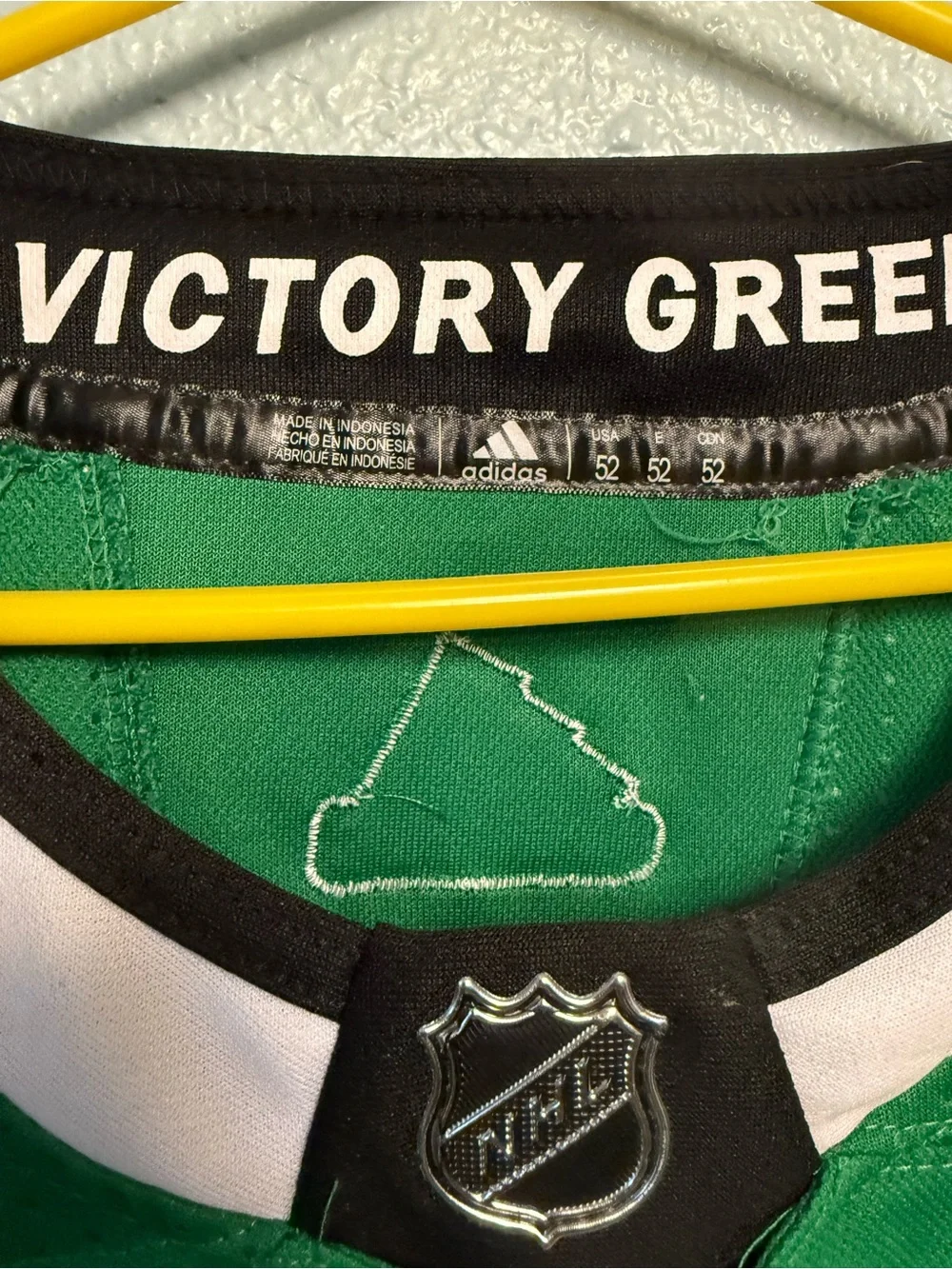 adidas Green Dallas Stars Hockey Jersey with White & Black Trim